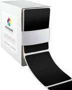 ChromaLabel 2 x 3 inch Permanent Color Code Rectangle Labels, 250 Labels per Dispenser Box, Black