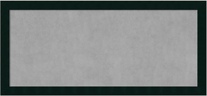 Amanti Art Black Framed Magnetic Board 24x52 Oversize Vision Board for use with Magnets, 100% Metal Sheet to Display Items as Office Decor or for Home Organization in mudroom, Kitchen or Kids Room
