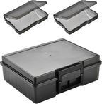ALINK Photo Storage Box with Handle, 4" x 6" Photo Organizer Storage Container with 16 Inner Case and 1 Sheet Label for Pictures, Arts, Crafts, Sewing, Stickers, Seeds, Office Supplies - Black