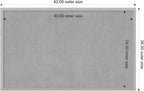 Amanti Art Silver Framed Magnetic Board 26x42 Large Vision Board for use with Magnets, 100% Metal Sheet to Display Items as Office Decor or for Home Organization in mudroom, Kitchen or Kids Room