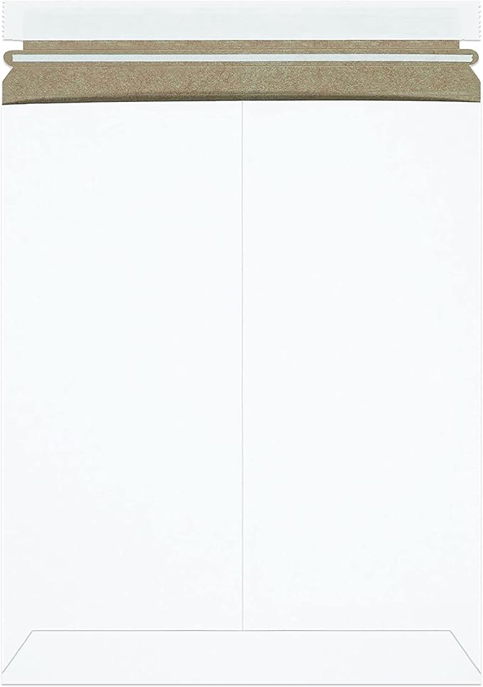 BOX USA StayFlat Envelope 11"L x 13.5"W 100-Pack for Keeping Photos, Documents & Artwork Protected During Mailing and Shipping