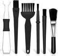 IOGOG 6PCS Keyboard Brush Cleaner Kit with Keycap Puller & Switch Puller, PP Handle Nylon Small Space Dust Removal Anti Static Brush for Computer Keyboard Electrical Appliance Seam Motherboard Camera