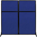 Versare Workstation Partition | Portable Wall Divider | Modern Office Cubicle | Free Standing Privacy Screen | Flexible Work Space | 66" x 70" Royal Blue Fabric Panels