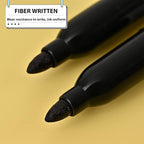 Affisure Permanent markers, 100 packs permanent markers bulk, quick dryingin one second, waterproof, smooth, noteasy to erase, durable, can be markedon glass, tiles and cloth, office supplies