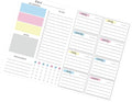 JAMIEKA 52Color Weekly Tearable Planners Pad for Efficient Time Management Goal Tracking On Paper Schedule Notepad for Student