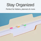Redi-Tag Tiny Tabs, 144 Pack, Durable Page Markers for Organizing, Mini Flags for Highlighting Notes, Books and Documents, Permanent Adhesive, 6 Neon Colors, 0.375 x 0.375 inches (1016715)