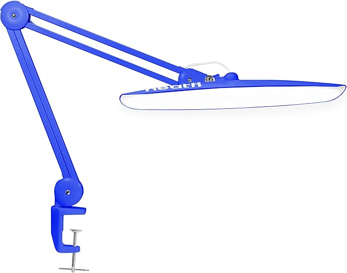 Neatfi XL 2,200 Lumens LED Task Lamp, 24W Super Bright Desk Lamp, 117 Pcs SMD LED, 4 Level Brightness, Dimmable, Task Light for Home, Office, Workbench (Non-CCT, Sapphire Blue)