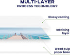 Glossy Photo Paper 8.5 x 14, Goefun 200 GSM/54 LB Legal Printer Paper for Inkjet Printer and Dye Ink, 100 Sheets