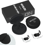 VANLON Ear Plugs for Sleeping Noise Cancelling, Reusable Ear Plugs for Noise Reduction, 2Pairs Super Soft Fit Silicone Earplugs for Concert, Work, Travel, 33dB Noise Cancelling Headphones (Black)
