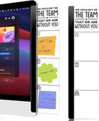 Computer Monitor Memo BoardHoldI We Wouldn't Be The Team That We are Without You Logo Monitor Message Board Sticky Notes Office Desk Accessories for Send Friends and Colleagues Gifts