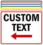 Custom Arrow,Custom Directional Sign, Left Arrow,24x30 Inches, Rust Free .063 Aluminum, Fade Resistant, Made in USA by My Sign Center