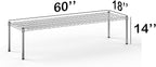 Regal Altair 18''W x 60''L x 14''H Chrome Plated Wire Dunnage Rack | Off The Floor Storage