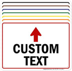 Custom Arrow,Custom Directional Sign, Up Arrow,7x10 Inches, Rust Free .040 Aluminum, Fade Resistant, Made in USA by My Sign Center