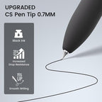 JIMMIDDA 8Pcs Black Gel Pens - 0.7mm Medium Point Black Ink Pens | Smooth Writing - Quick Drying Retractable Pen for Men Women (Classic - 8Pcs)