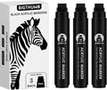 BIGTHUMB 3 Pcs Black Jumbo Permanent Markers: 15mm Wide Tip Thick Acrylic Paint Pen Large Calligraphy Marker for Rock Painting, Poster, Sign, Canvas, Glass, Wood, Ceramic