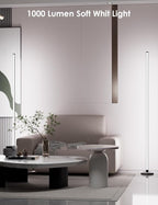 YIKBIK 2PCS RGB Floor Lamp, Bluetooth APP and Remote Control 65" Smart Modern Standing Lamp Music Sync 16 Million DIY Colors Changing LED Floor Lamp with Heavy Base for LivingRoom Bedroom GameRoom
