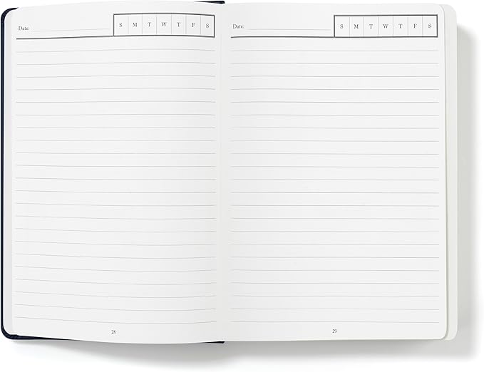Wykeham's Executive 2026 Undated Daily Journal Planner – Customization Available (Personalized Royal Blue, 8.5"×5.5" - Undated)