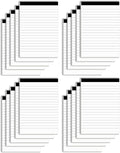 Nichela Notepads Bulk for Daily Planning and Organization of Work – 4 x 6-inches Ruled Pages – Thick Bright White Paper – 30 Pages – Note Pads College Ruled – Pack of 20