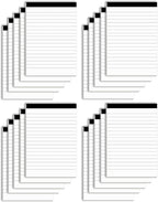 Nichela Notepads Bulk for Daily Planning and Organization of Work – 4 x 6-inches Ruled Pages – Thick Bright White Paper – 30 Pages – Note Pads College Ruled – Pack of 20