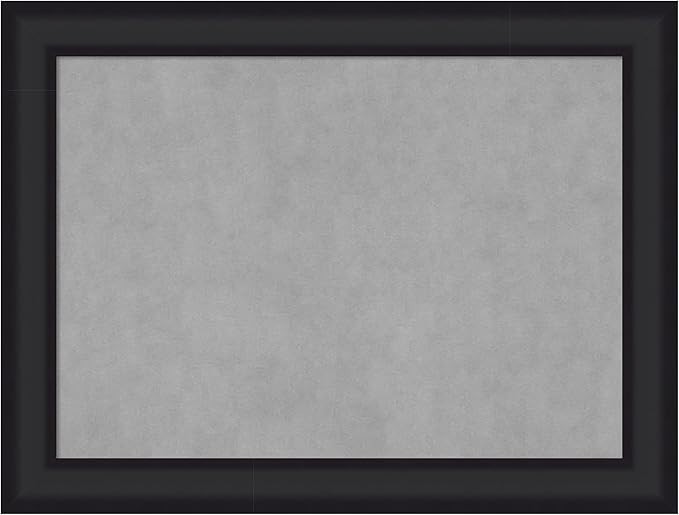 Amanti Art Black Framed Magnetic Board 25x33 Medium Vision Board for use with Magnets, 100% Metal Sheet to Display Items as Office Decor or for Home Organization in mudroom, Kitchen or Kids Room