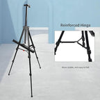 RRFTOK Artist Easel Stand,Metal Tripod Adjustable Easel for Painting Canvases Height from 21" to 66" with Reinforced Triangle,Carry Bag for Table-Top/Floor Drawing and Didplaying(3pack).