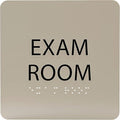 ADA CENTRAL SIGNS - 6" X6" Exam Room Sign - ADA Compliant Tactile Graphics Grade 2 Braille Text Acrylic Wall Signs - Educational Institution Directional Assistance Test Center Door Sign for Schools