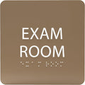 ADA CENTRAL SIGNS - 6" X6" Exam Room Sign - ADA Compliant Tactile Graphics Grade 2 Braille Text Acrylic Wall Signs - Educational Institution Directional Assistance Test Center Door Sign for Schools