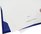 GraduationMall 8.5"x11" Smooth Padded Diploma Cover Certificate Holder Royal,2-Packs