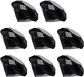 PATIKIL 8 Pcs Diamond Crystal Paperweight, 30mm / 1.18 Inch Crystal Paperweight Paper Weight for Home Office Desktop Table Decor Wedding Party Jewelry Ornaments, Black