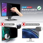 FILMEXT [2023 Upgrade 27 Inch Removable Privacy Screen Filter for 16:9 All-in-One Desktop/Frameless Computer Monitor, Bubble Free Anti Spy Blue Light Filter for Computer