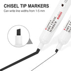 Comix Black Dry Erase Markers, Chisel Tip Whiteboard Markers, 36 Bulk Black Colors Low Odor Markers for Classroom, Teachers, Office, School Supplies