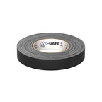 1" Width ProTapes Pro Gaff Premium Matte Cloth Gaffer's Tape With Rubber Adhesive, 11 mils Thick, 55 yds Length, Black (Pack of 1)