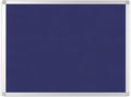 BoardsPlus Blue Felt Bulletin Board, 36" x 48", Wall Mounted Self-Healing Pin Board with Aluminum Frame, Affordable Felt Vision Board for Home, Office, Dorm & Classroom