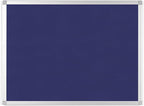 BoardsPlus Blue Felt Bulletin Board, 36" x 48", Wall Mounted Self-Healing Pin Board with Aluminum Frame, Affordable Felt Vision Board for Home, Office, Dorm & Classroom