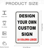 Custom Metal Personalized Signs With Photo Text Logo - Wall Decorative House Signs For Business & Home