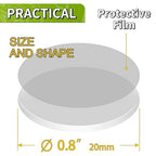 Piteno® 350Pcs Double Sided Adhesive Dots, 0.8" Clear Removable Sticky Adhesive Mounting Putty, Waterproof No Trace Dots Adhesive Putty for Poster Picture Festival Decoration Museum (20mm)
