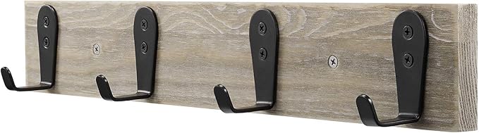 Flyisland Wall Hooks 8 Pcs, Coat Hooks Garage Hook Wall Mounted Hat Hangger Hooks Robe Hook Single Coat Hanger Heavy Duty (8 Pack, Silver)