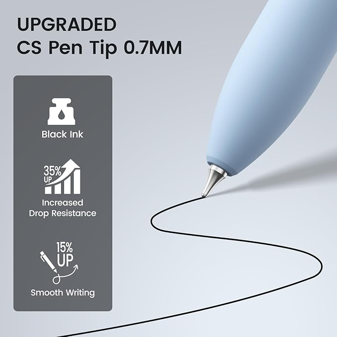 JIMMIDDA 16Pcs Black Gel Pens - 0.7mm Medium Point Black Ink Pens | Smooth Writing - Quick Drying Retractable Pen for Men Women (Morandi - 16Pcs)