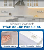 24 Inch Hardwired Under Cabinet Lights, 2 Colors - 3000K (Soft White) & 4000K (Cool White), Led Under Cabinet Lighting Hardwired, Dimmable Under Counter Lights for Kitchen, Under counter Light Fixture