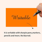 STARLIBOO Neon Colored Labels Stickers 3 x 2 Inch, Rectangle Moving Labels Stickers, 250Pcs Garage Sale Price Stickers, Adhesive Moving Labels for Boxes- Fluorescent Orange