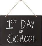 NEWNEWSHOW 8.7x12 Inch Erasable Message Board Sign with Hanging String, Store Signs Chalkboard, Menu Chalkboard, Message Board, Bar and Special Event Decorations, Double-Sided Painting