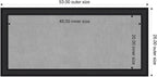 Amanti Art Black Framed Magnetic Board 25x53 Oversize Vision Board for use with Magnets, 100% Metal Sheet to Display Items as Office Decor or for Home Organization in mudroom, Kitchen or Kids Room