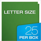 Oxford Twin-Pocket Folders, Textured Paper, Letter Size, Green, Holds 100 Sheets, Box of 25 (57503EE)