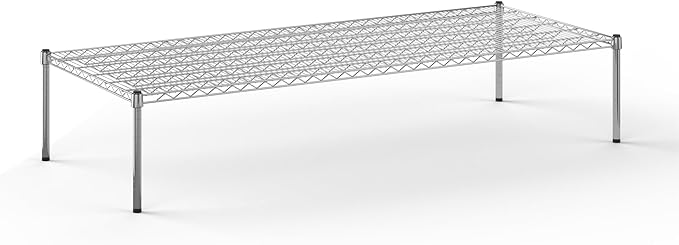Regal Altair 30''W x 72''L x 14''H Chrome Plated Wire Dunnage Rack | Off The Floor Storage