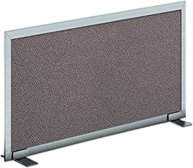 OBEX Acoustical Free Standing Privacy Screen, Cubicle Accessories Desk Privacy Panel, Desk Dividers for Office, Office Furniture Partitions Portable Sound Proof Dividers, 18" x 36", Slate