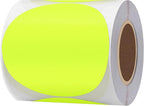 Hybsk Round Color Coding Circle Dots Labels Warehouse Inventory Organizer Stickers (3 inch, Fluorescent Yellow)