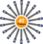 Coopay 480 Pieces Lead Refill 1.3 mm HB Break Resistant Mechanical Pencil Lead, 12 Pack Per Tube, 40 Tubes (1.3 mm)