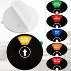 Office Door Sign, Black Rotating Status Door Sign with 6 Options - Do Not Disturb/Out of Office/In a Meeting/Come in Welcome/Working Remotely/Back Soon, 6 Inch Round Privacy Signs (Black)
