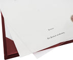 GraduationMall 8.5"x11" Smooth Padded Diploma Cover Certificate Holder Maroon,12-Packs