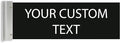 ALPHA DOG SIGNS Custom Projecting Hallway Nameplate, 4"x12" Double-Sided Business Sign, Personalized 2-Line Text, Indoor Outdoor, Easy Install, Durable, Made in USA (Black)